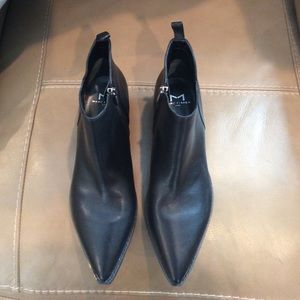 Marc Fisher Ltd Black Leather Booties